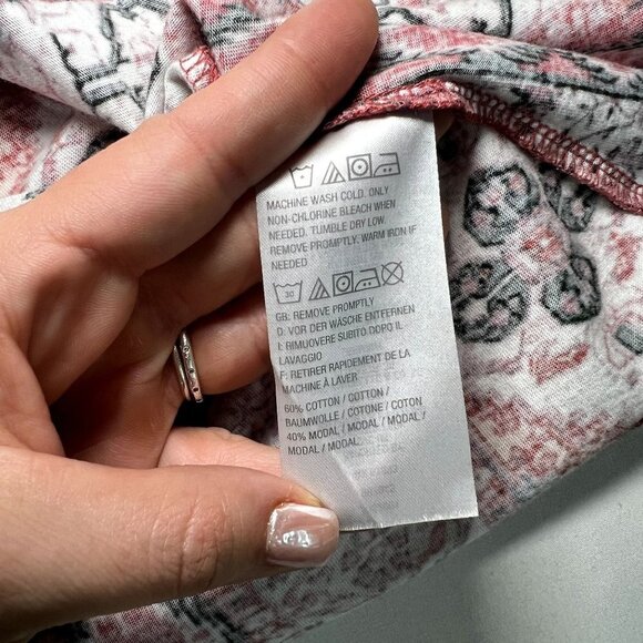 LOGO By Lori Goldstein woman size XL Cotton Modal Button Front Tunic Top - Picture 7 of 8